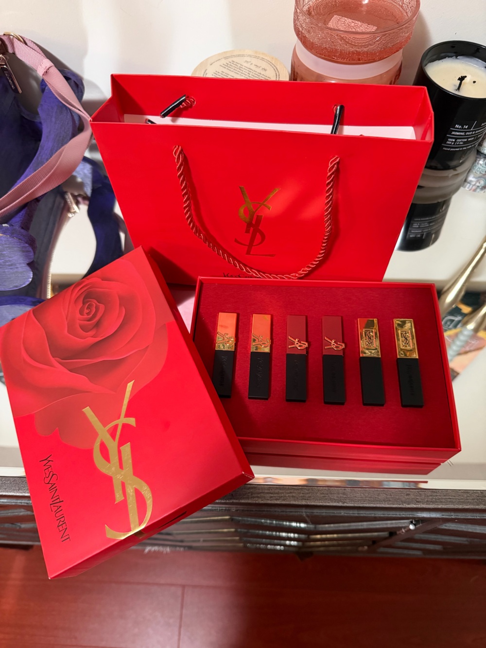 Yves Saint Laurent Rouge Lipstick Gift Set - Red